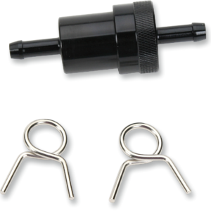 Anodized Aluminum Fuel Filter - Black - 1/4"