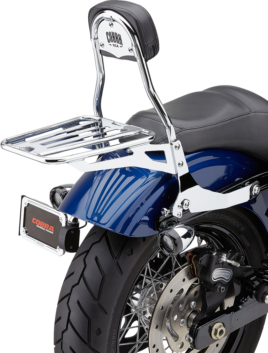 Backrest Kit - 14" - Chrome - Dyna - Image 3