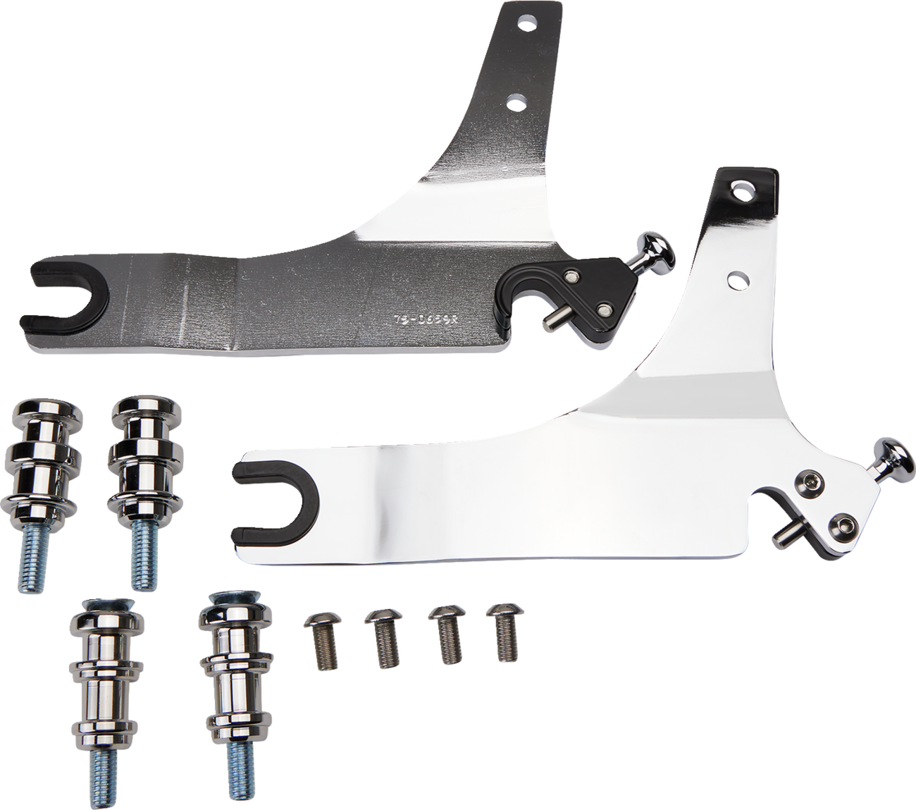 Backrest Kit - 14" - Chrome - FLSB - Image 2