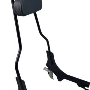 Quick Release Sissy Bar - 23" - With Pad - Matt Black
