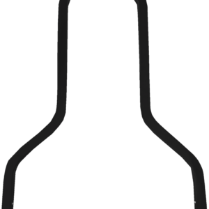 Square Sissy Bar - Short - Black - 11" W