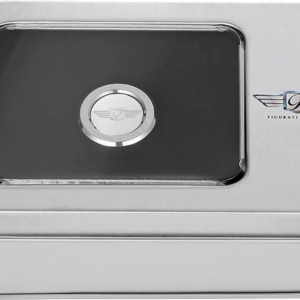 Heel-Toe Shifter Cover - Logo - Stainless Steel