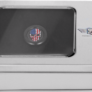 Heel-Toe Shifter Cover - American Flag Skull - Red/White/Blue/Black
