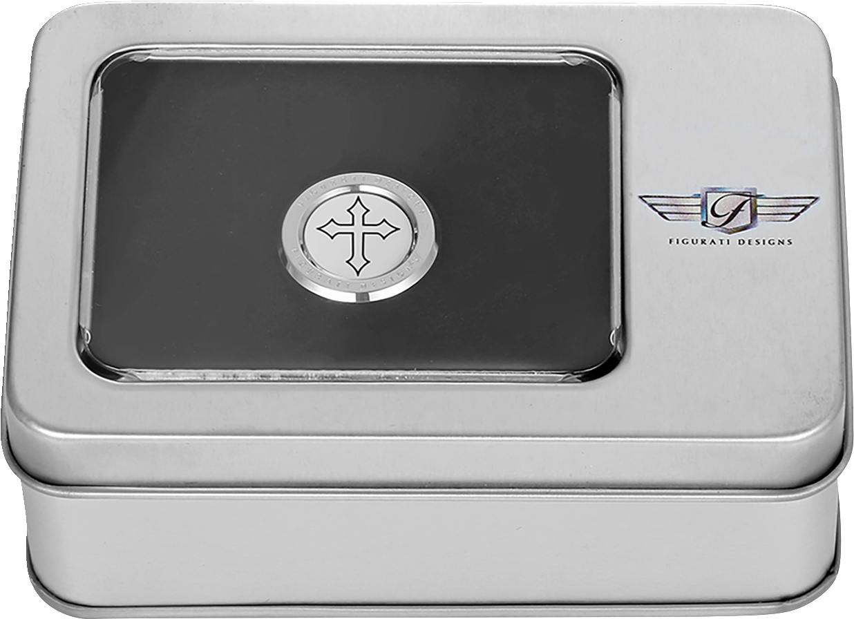 Heel-Toe Shifter Cover - Maltese Cross - Stainless Steel - Image 2