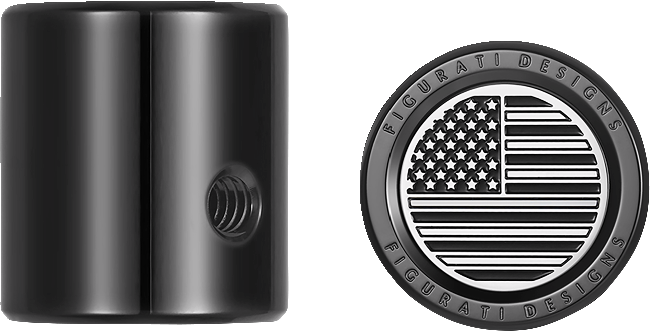 Heel-Toe Shifter Cover - American Flag - Black - Image 2