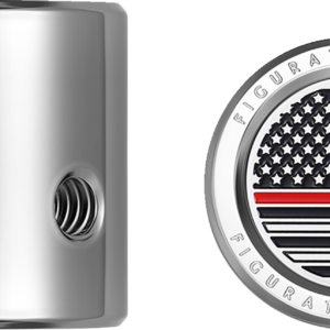 Heel-Toe Shifter Cover - Red Line American Flag - Stainless Steel
