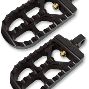Adjustable Serrated Long Footpegs - Black