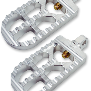 Adjustable Serrated Long Footpegs - Aluminum