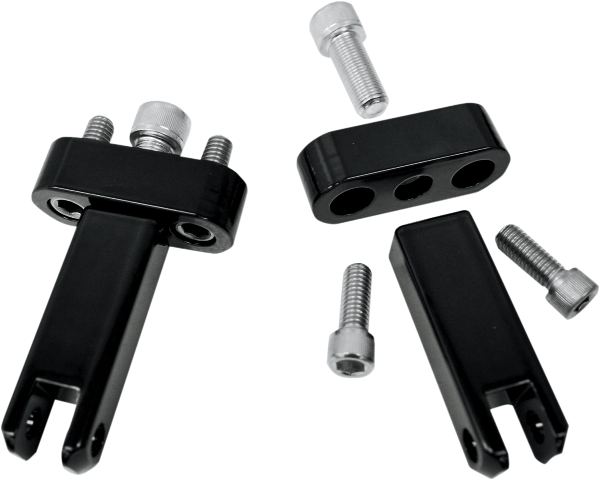 Passenger Peg Mounts - Black - FLH/FLT