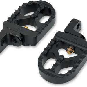 Adjustable Serrated Long Footpegs - Black - XL