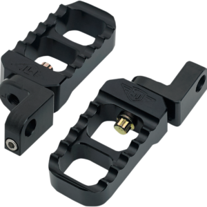 Adjustable Stubby Footpegs - Black - XL