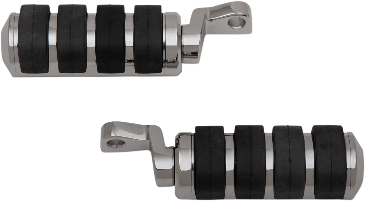 Soft Ride Foot Pegs - Large - Chrome - XL