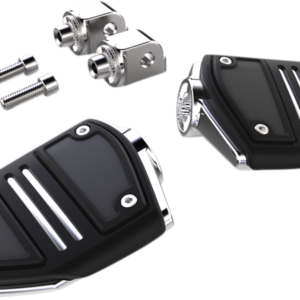 Twin Rail Footpeg - With Mount - Chrome