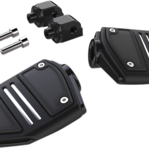 Twin Rail Footpeg - With Mount - Black