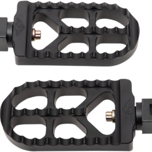 Serrated Footpegs - Black - Long