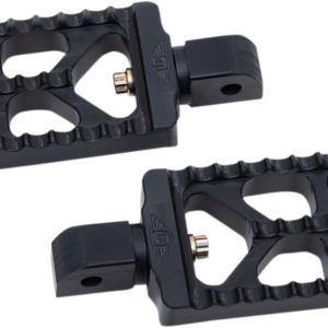 Serrated Footpegs - Black - Long