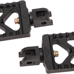 Serrated Footpegs - Black - Short