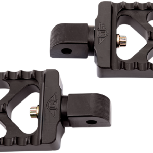 Serrated Footpegs - Black - Short