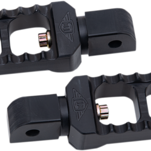 Serrated Footpegs - Black - Narrow