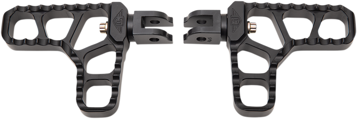 Serrated Heel Pegs - Black - Harley-Davidson