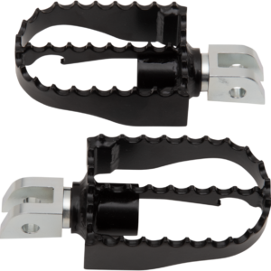 MX Footpegs - Driver - Black/Chrome