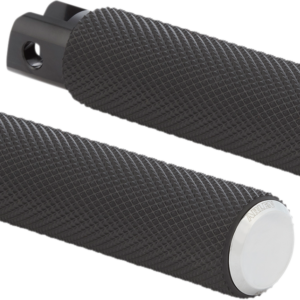 Knurled Footpegs - Chrome - FX/FL '18-'24