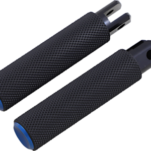 Knurled Footpegs - Blue - FX/FL '18-'23