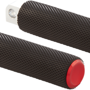 Passenger Knurled Footpegs - Red - FL/FX '18-'23