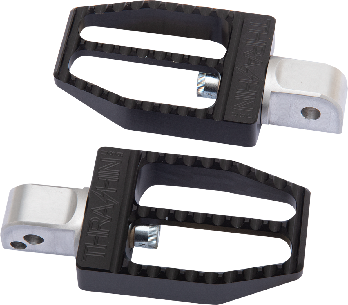 Rear Militant Footpegs - Black - Softail