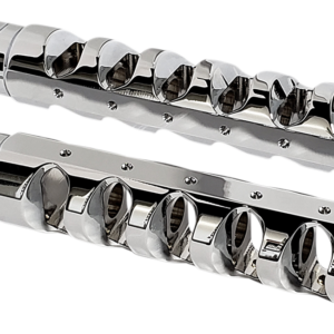 Muzzle Break Footpegs - Rigid Mount - Chrome