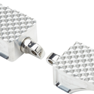 County Line Billet Footpegs - Front - Raw