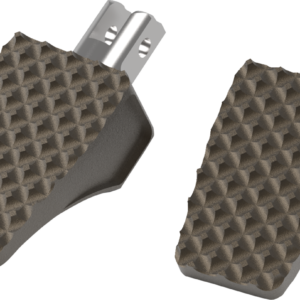 County Line Billet Footpegs - Front - Bronze