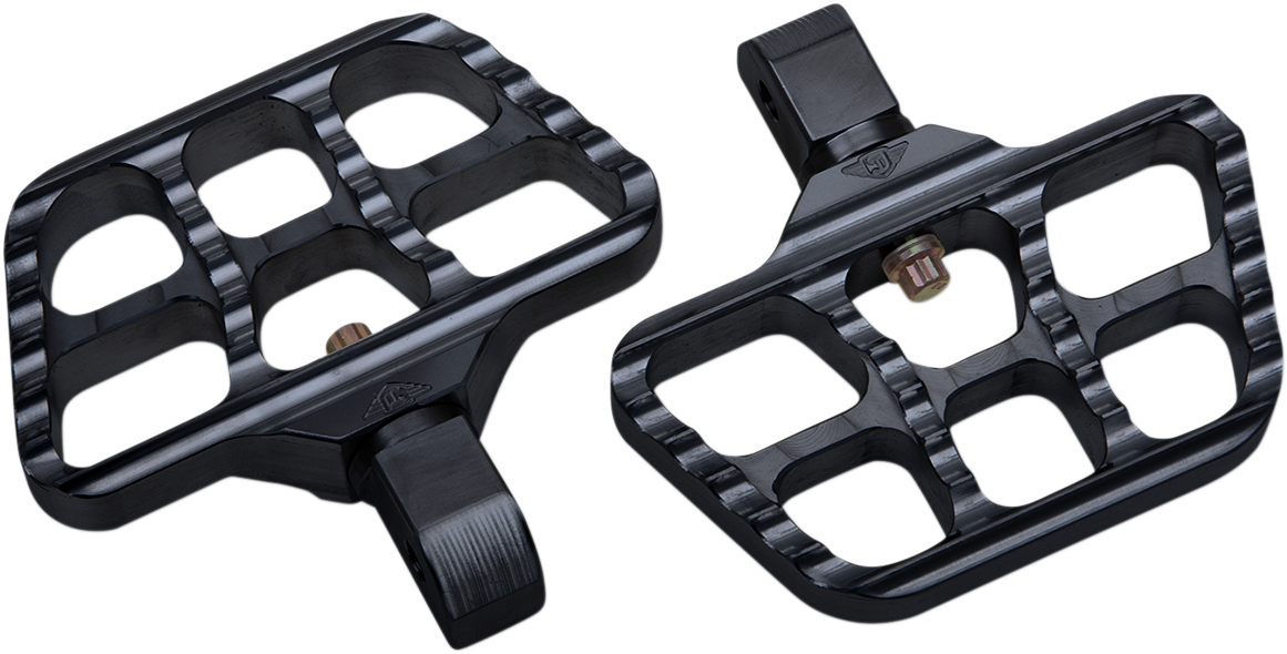 Mini Serrated Floorboards - Black - Softail - Image 2