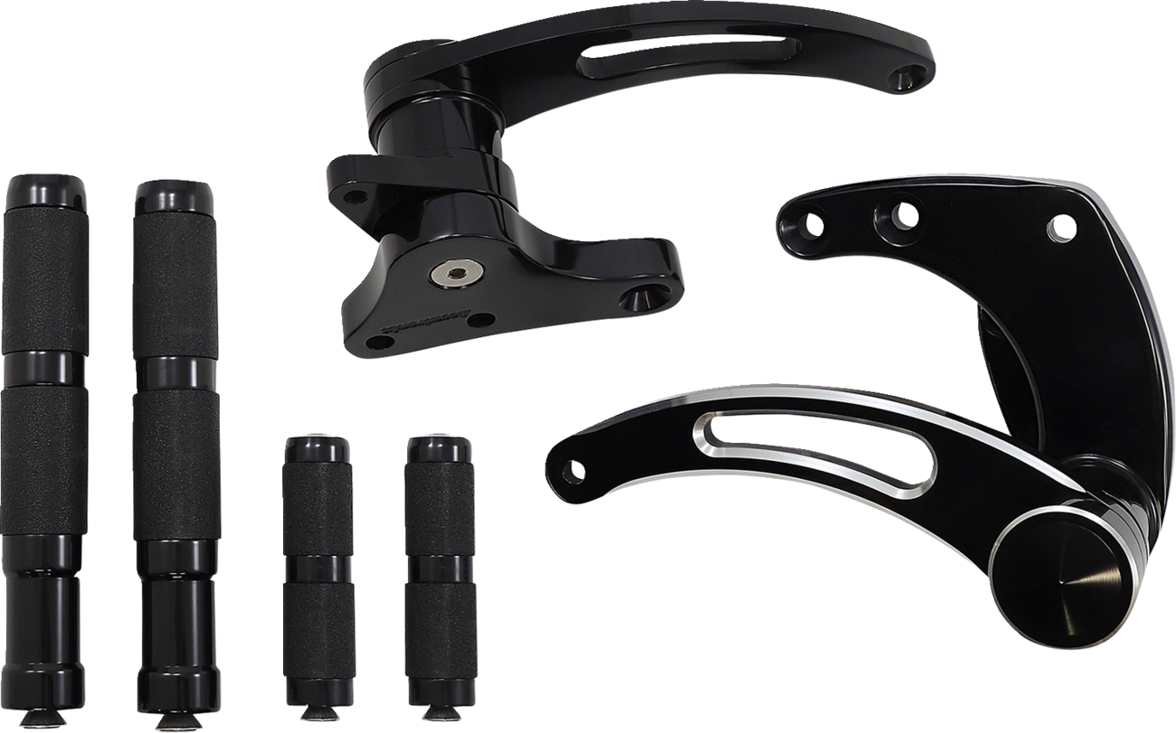 Forward Control - Black - Slotted - Image 4