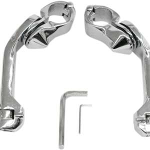 Highway Pegs With Mount - Chrome