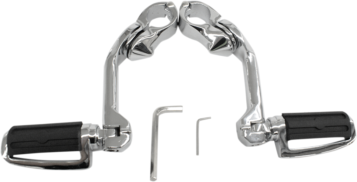 Highway Pegs With Mount - Chrome