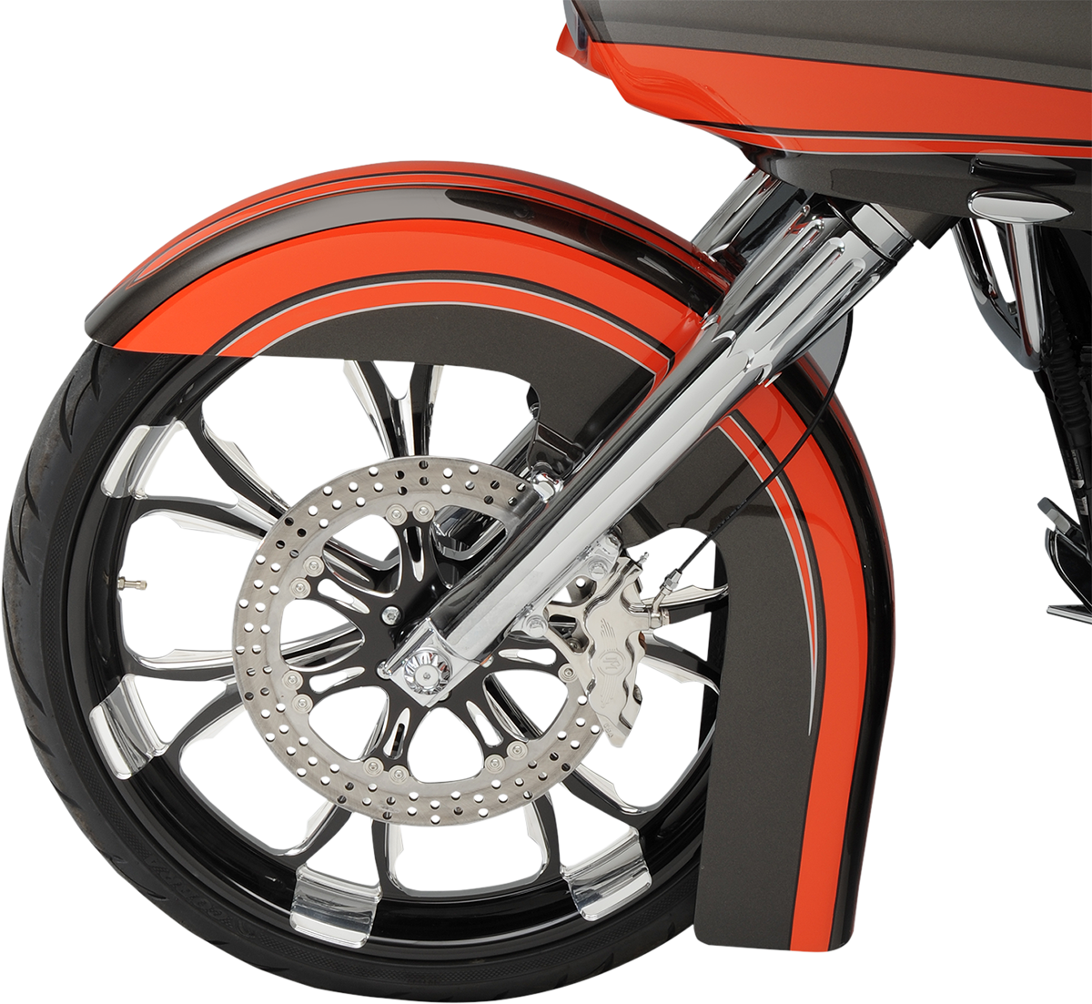 6 Piston Caliper - 11.5" - Left - Chrome