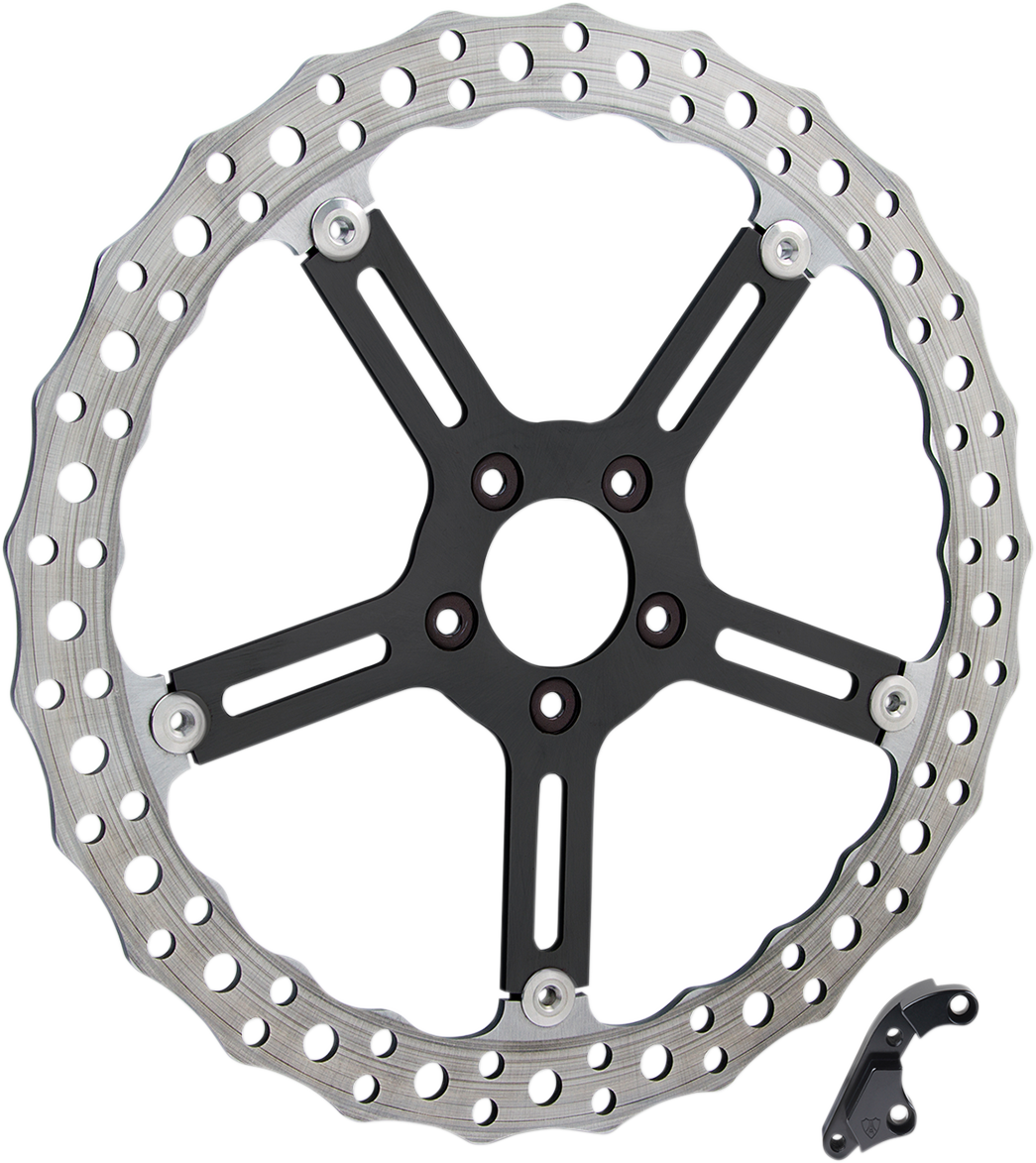 Jagged Brake Rotor - 15" - Left - Hub-Mount
