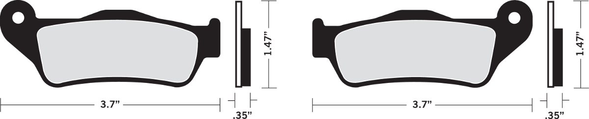 Organic Brake Pads - Street 500/750 XG - Image 2