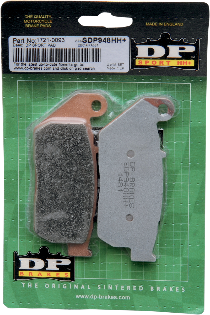 Sintered Metal Brake Pads - Sportster - SDP948HH