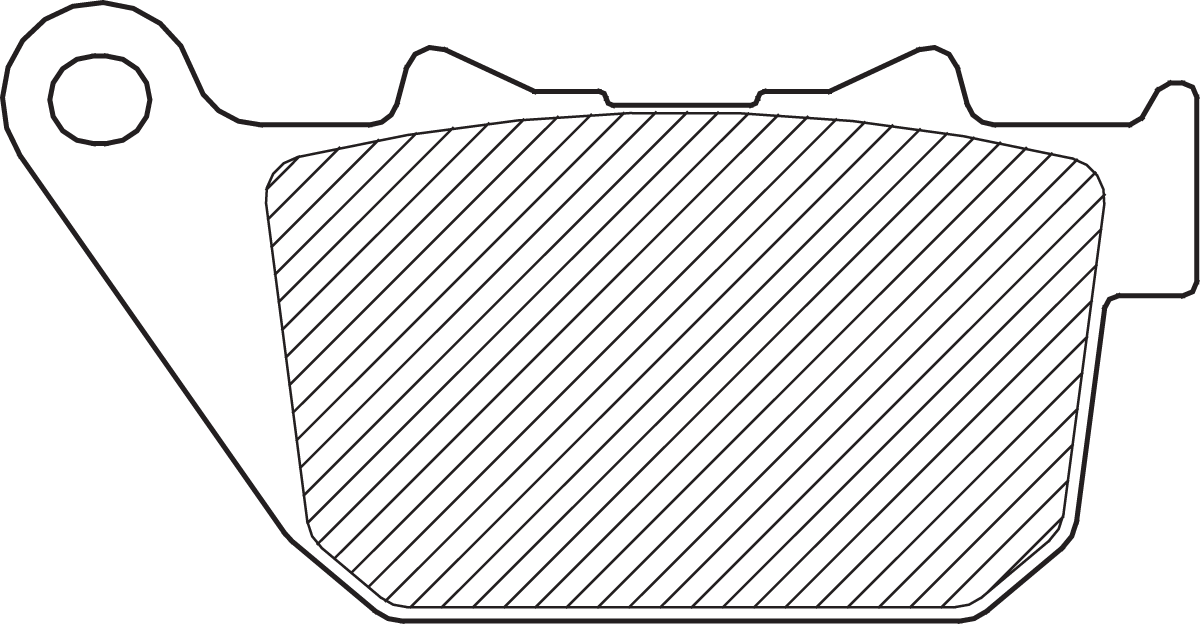 Semi-Metallic Brake Pads - Rear