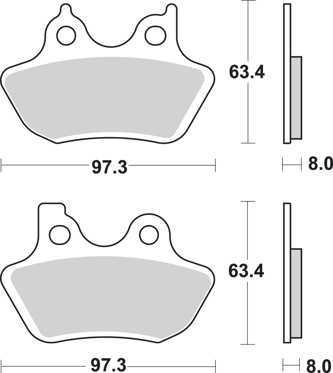 Sintered Brake Pads - Harley-Davidson - Image 2