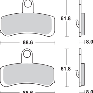 Sintered Brake Pads - Harley-Davidson