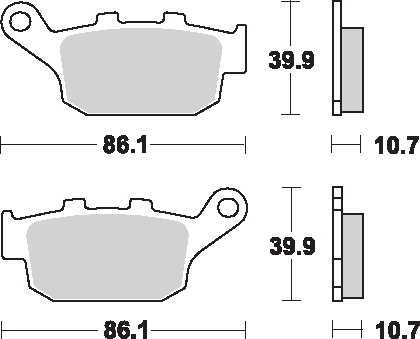 LS Brake Pads - 614LS - Image 2