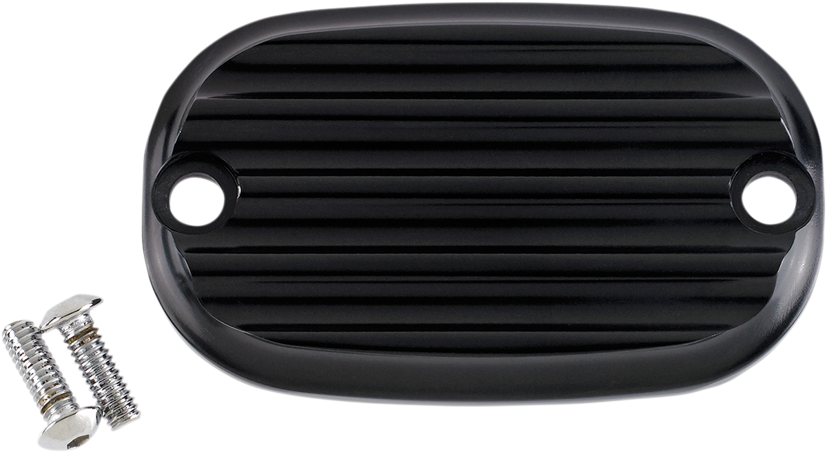 Master Cylinder Cover - Finned - Black