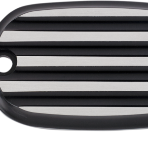 Master Cylinder Cover - Finned - Black/Silver