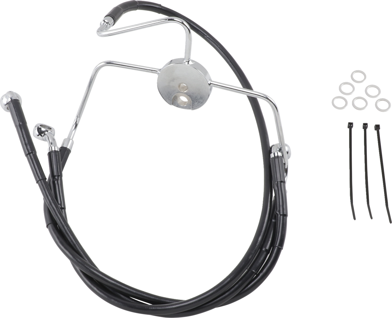Brake Line - Front - Black - +2"