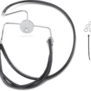 Brake Line - Front - Black - +8"