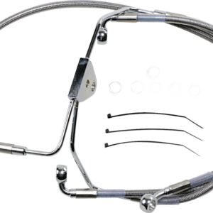 Brake Line - Front - +4" - Touring - Stainless Steel