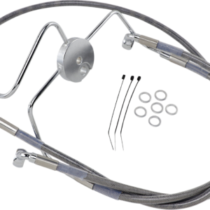Brake Line - Front - +10" - Stainless Steel
